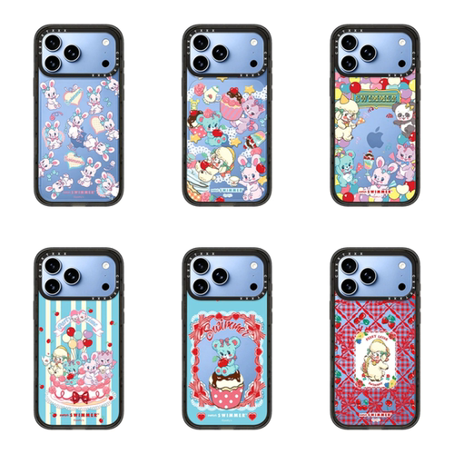 SWIMMER 复古昭和玩偶18Promax冰川蓝手机壳适用于iPhone17Promax苹果16Pro艺术家联名15Plus/14防摔保护壳