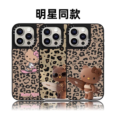CASETiFiY联名HelloKitty豹纹KT猫比基尼凯蒂猫16Pro适用iPhone17ProMax苹果15Plus手机壳14卡通华强北平替女