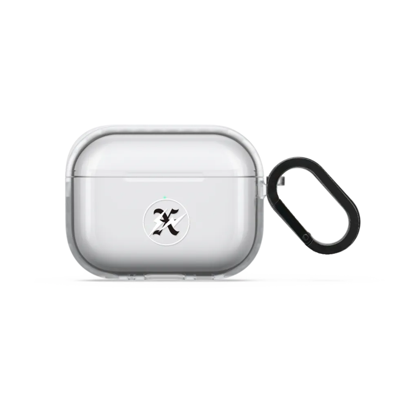 藤原浩闪电LOGO标志耳机壳4代AirPodsPro3代第三代保护套适用AirPodsPro二代AirPods降噪蓝牙透明软保护套