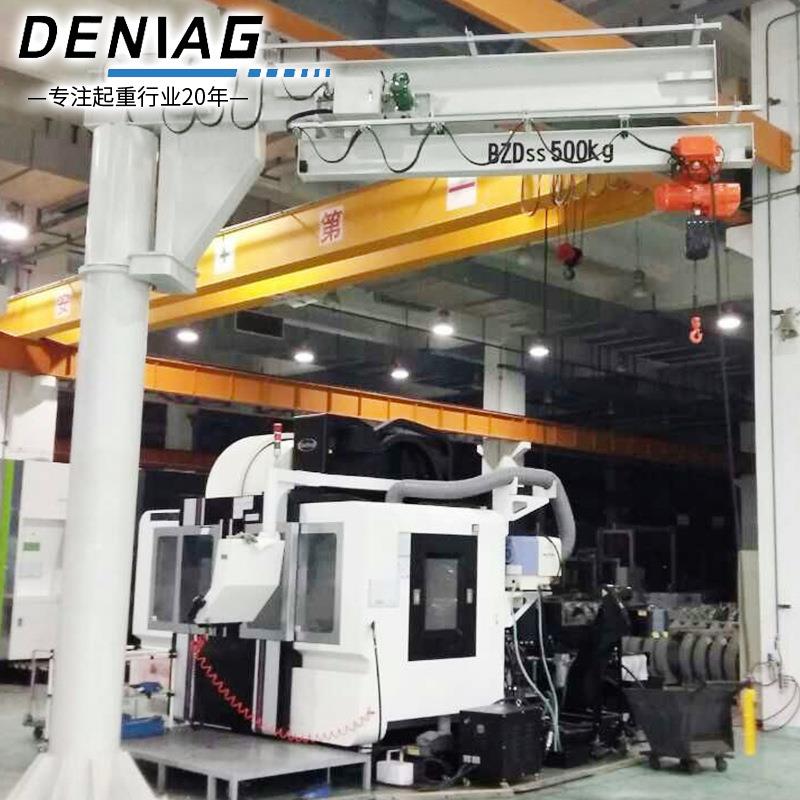 厂家直供伸缩式悬臂吊起重机旋转臂运行平稳伸缩吊机