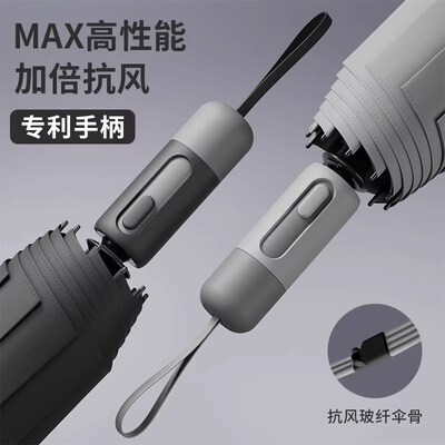 日本进口全自动折叠雨伞男士加固加厚结实抗风晴雨两用女遮阳伞