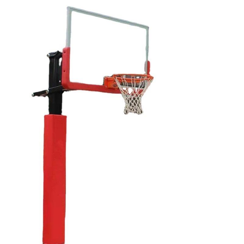 新型方管地埋篮球架直埋篮球架成人室外地埋篮球架