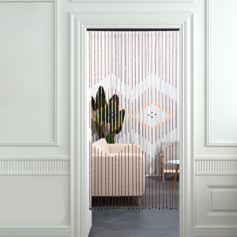 直销实木珠子门帘纳福风水门帘隔断玄关装饰帘卧室客厅卫生间