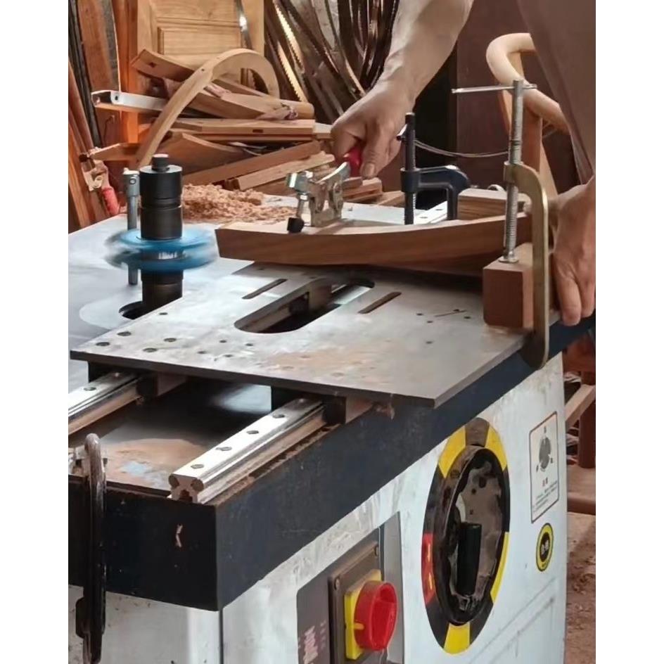 木工机械立铣推台滑板轨道地锣立轴机钢轨压料器导轨气动配件滑轨