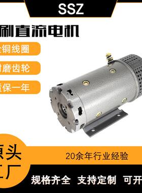 供应玲璇牌24v4000w液压动力单元汽车尾板升降平台有刷直流电机