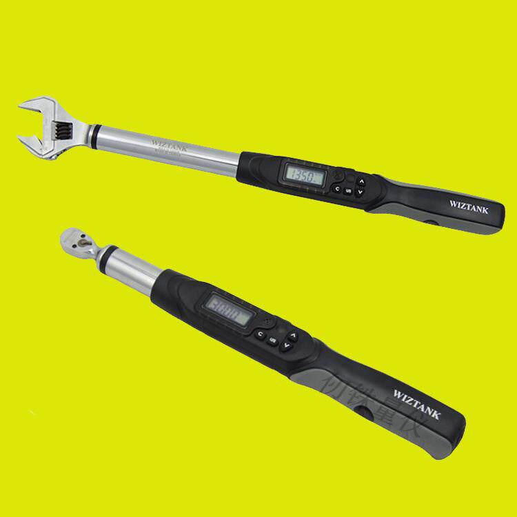 数显活动头扭力扳手Nmkgf.cm力矩扳手带角度测量扭矩计活动扳手