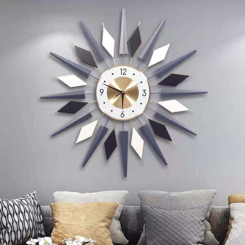 北欧创意客厅超大挂钟时尚个性现代简约挂表卧室家居静音时钟表