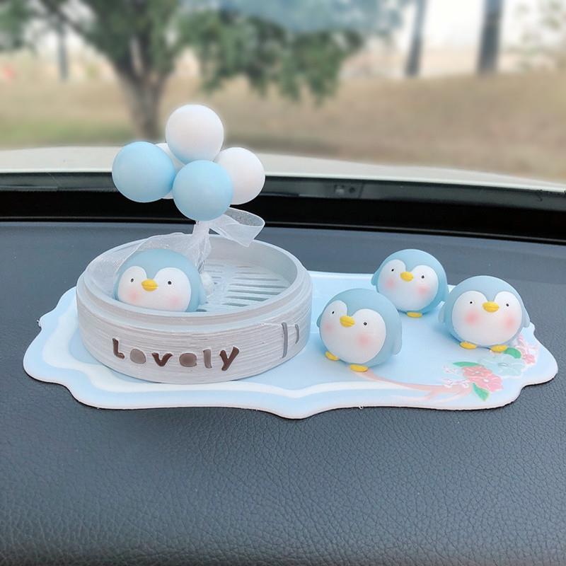 H2V汽车内饰品摆件可爱蒸笼小公仔网红漂亮创意车载车上装饰摆件