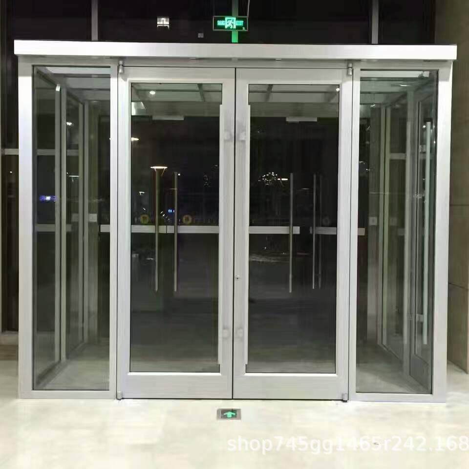 青岛肯得基玻璃门铝合金不锈钢有框无框玻璃门感应门