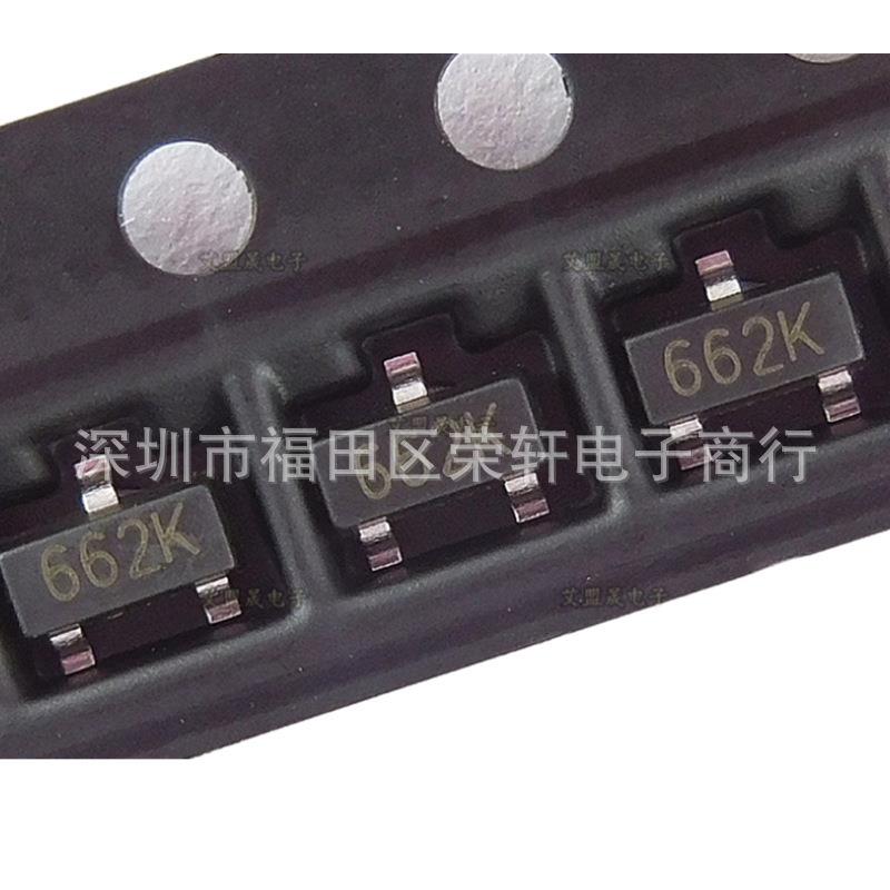 SOT-233.3V三端稳压6206P332丝印662K