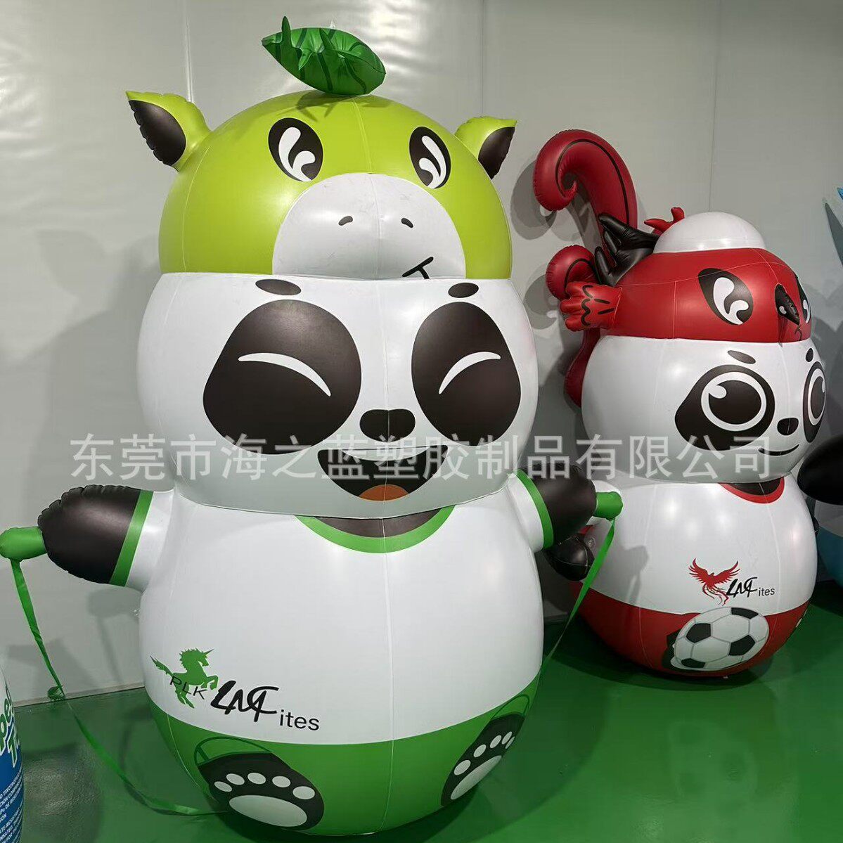 工厂定 制充气卡通气模人偶pvc开业大型熊猫吉祥物公仔模型
