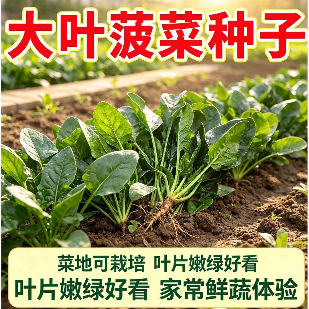 大叶菠菜种子四季易种原生态菠菜籽种子耐热耐寒越冬波菜种子