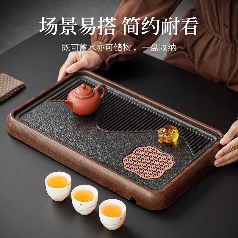 2025新款茶盘小型家用排水茶几茶台茶具中式高端干泡台茶托盘茶海