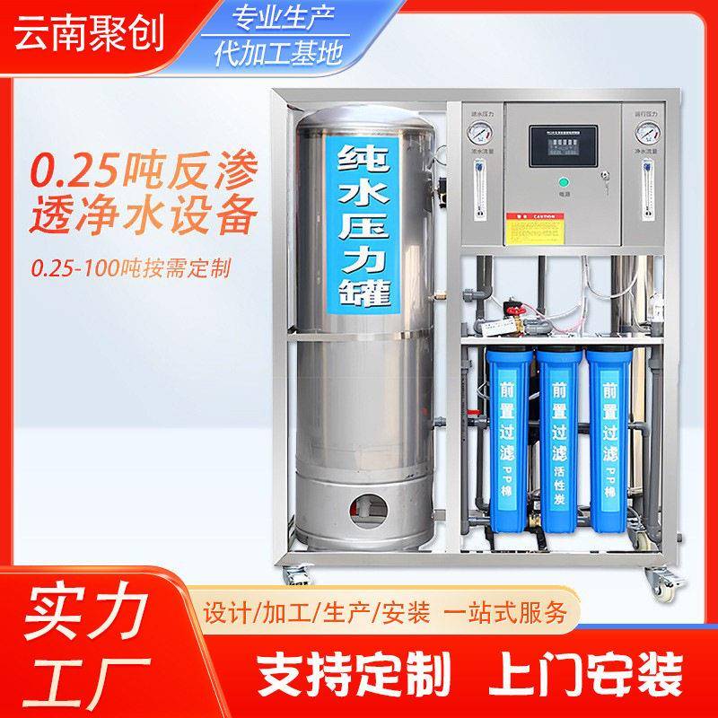 0.25吨工业反渗透净水设备商用净水器直饮机大流量纯水机云南厂家