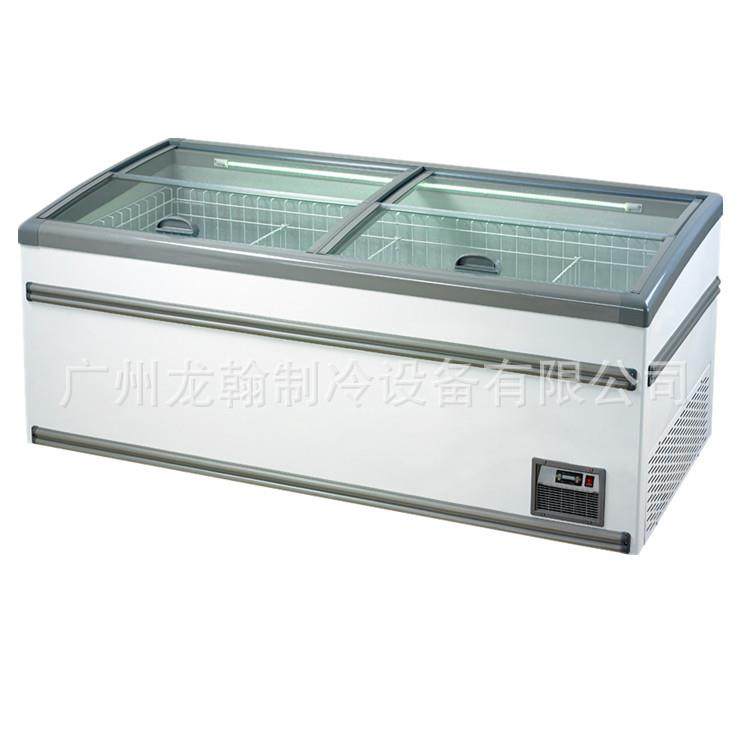 新款超市冷冻组合岛柜直冷无霜速冻展示柜商用大容量卧式冰柜