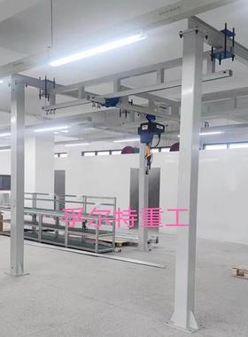 单轨吊行车葫芦小车轨道配件厂家供销kbk双梁刚性悬挂起重机