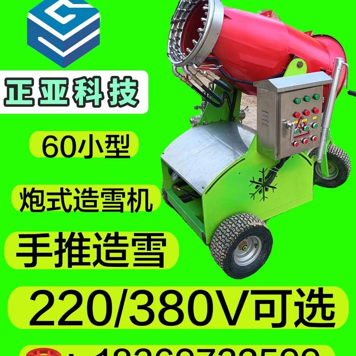 正亚机械小型造雪机雪景吹雪设备滑雪场220伏人工制雪机