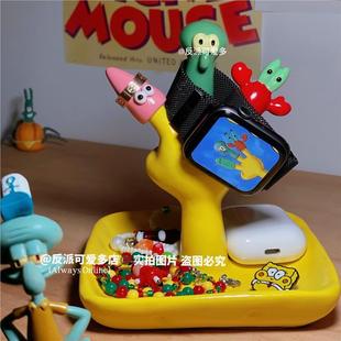 【折扣价】反派可爱多海绵宝宝手指套托盘创意派大星章鱼哥挂架家