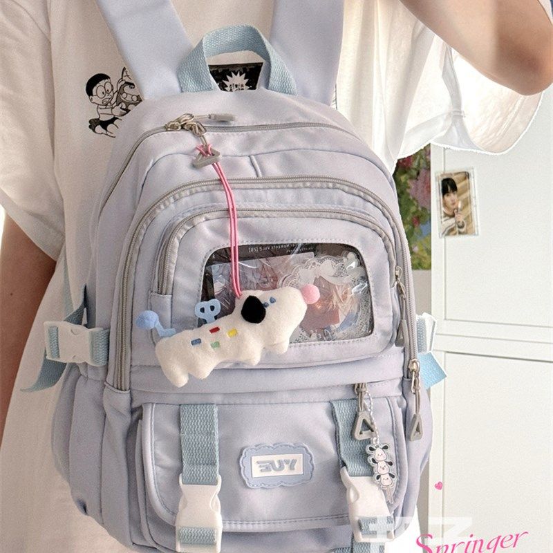 日系二次元小食量吧唧透明痛包女韩版可爱少女小书包迷你双肩背包,箱包皮具/热销女包/男包,双肩背包,淘宝优惠券,粉丝福利购,淘宝优惠卷