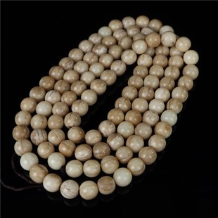 精品牛骨文玩佛珠手持藏民手工做旧高工艺开片包浆牛骨佛珠