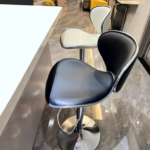 70cm高吧台椅现代简约酒吧收银台可旋转升降靠背椅子岛台高脚凳子