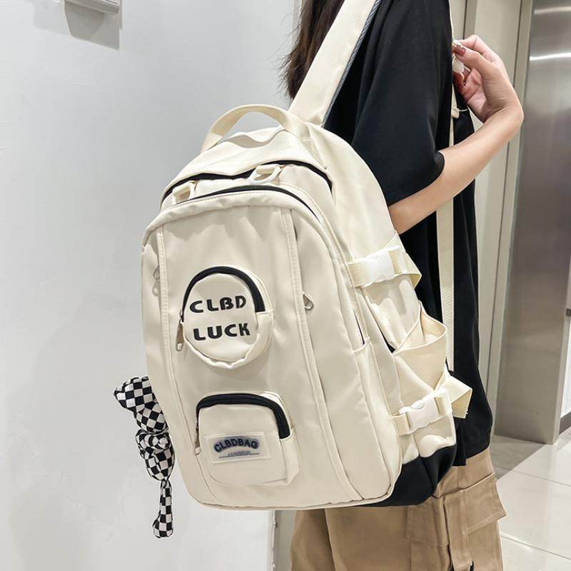 韩版书包女大学生校园轻便高中学生初中生背包男双肩包2025年新款,箱包皮具/热销女包/男包,双肩背包,淘宝优惠券,粉丝福利购,淘宝优惠卷