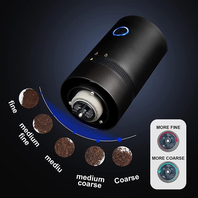 Coffee Bean Grinder Electric Cordless Rechargeable Grinder