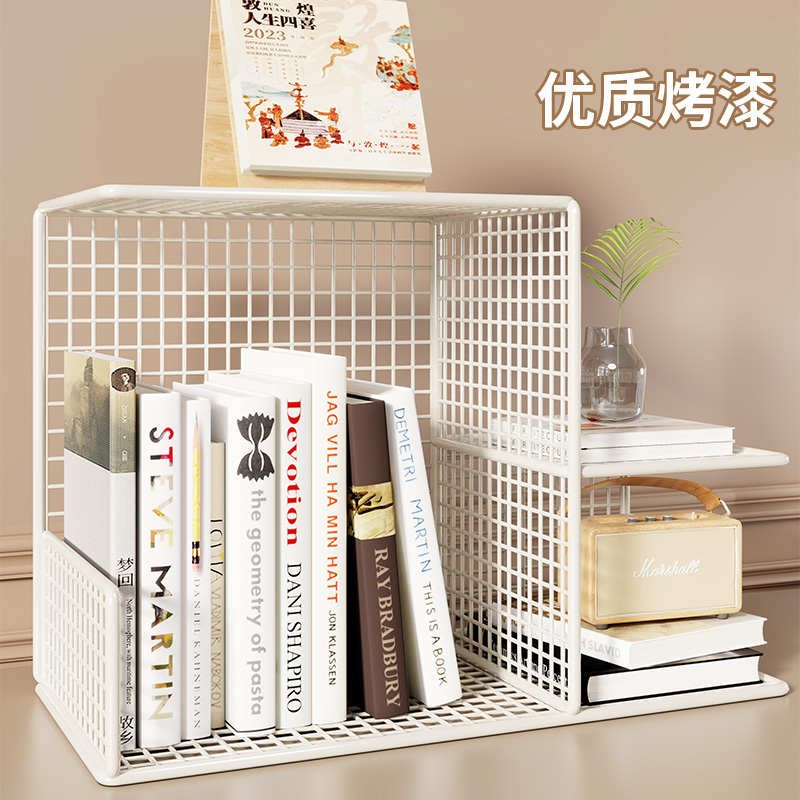 桌面置物架家用收纳架卧室柜子学生桌上书架小型简易书柜客厅摆件