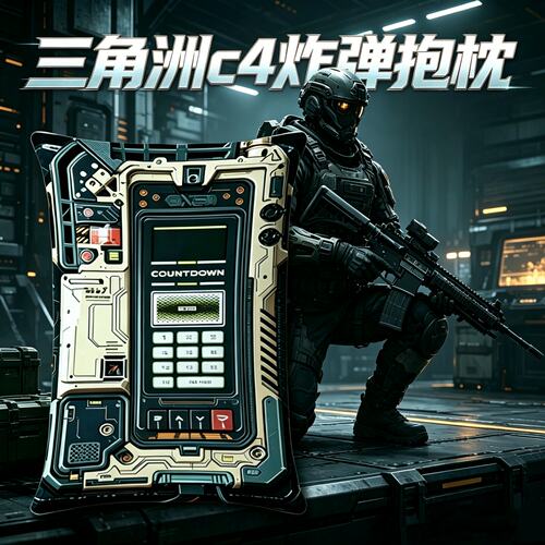 三角洲威龙磁吸C4炸弹抱枕靠垫
