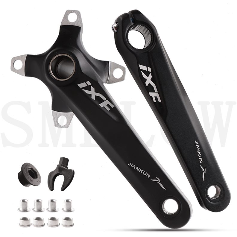 曲柄F 盘中曲柄山地自行车中轴单曲柄X盘左右中空 牙盘空I 单曲柄