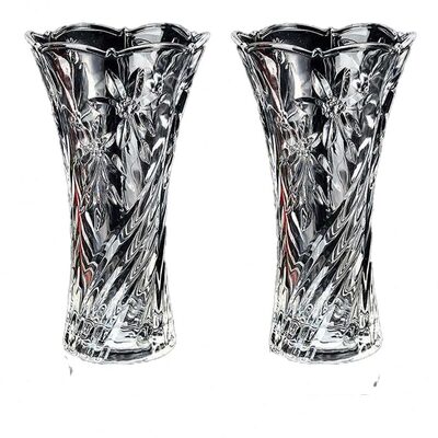 大号透明客厅摆件花瓶水培植物百合花陶瓷玻璃乾燥加厚富贵竹插花