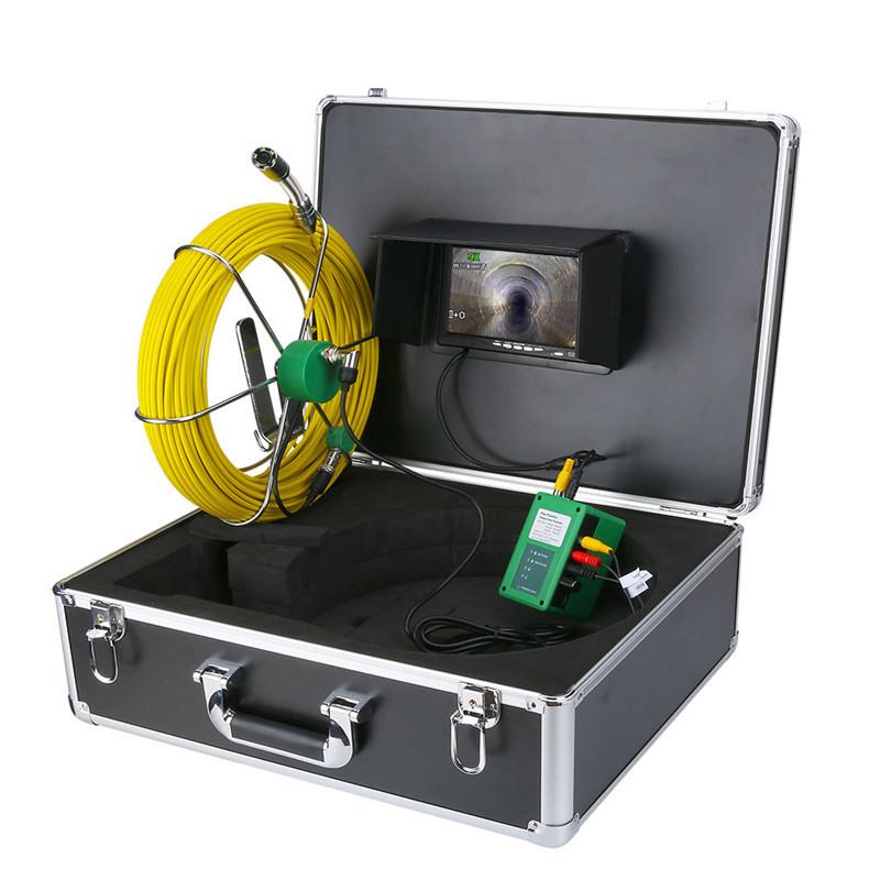 7寸工业管道内窥镜F9200软体蛇管管道内窥镜20/30/50M液晶显示屏