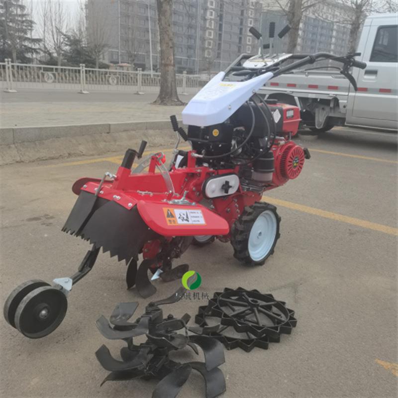 电启动大葱开沟培土机 葱姜种植覆土机 多功能田园管理机