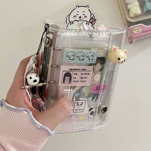 M5活页透明可DIY小卡收纳手账本