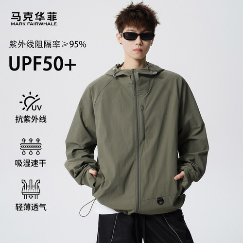 马克华菲情侣冰感运动透气防晒衣