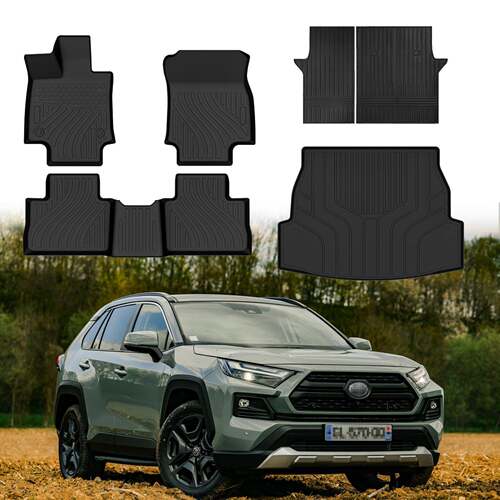 严选TPE脚垫适用于丰田RAV4脚垫TPE脚垫全天候RAV4后备箱垫靠背垫