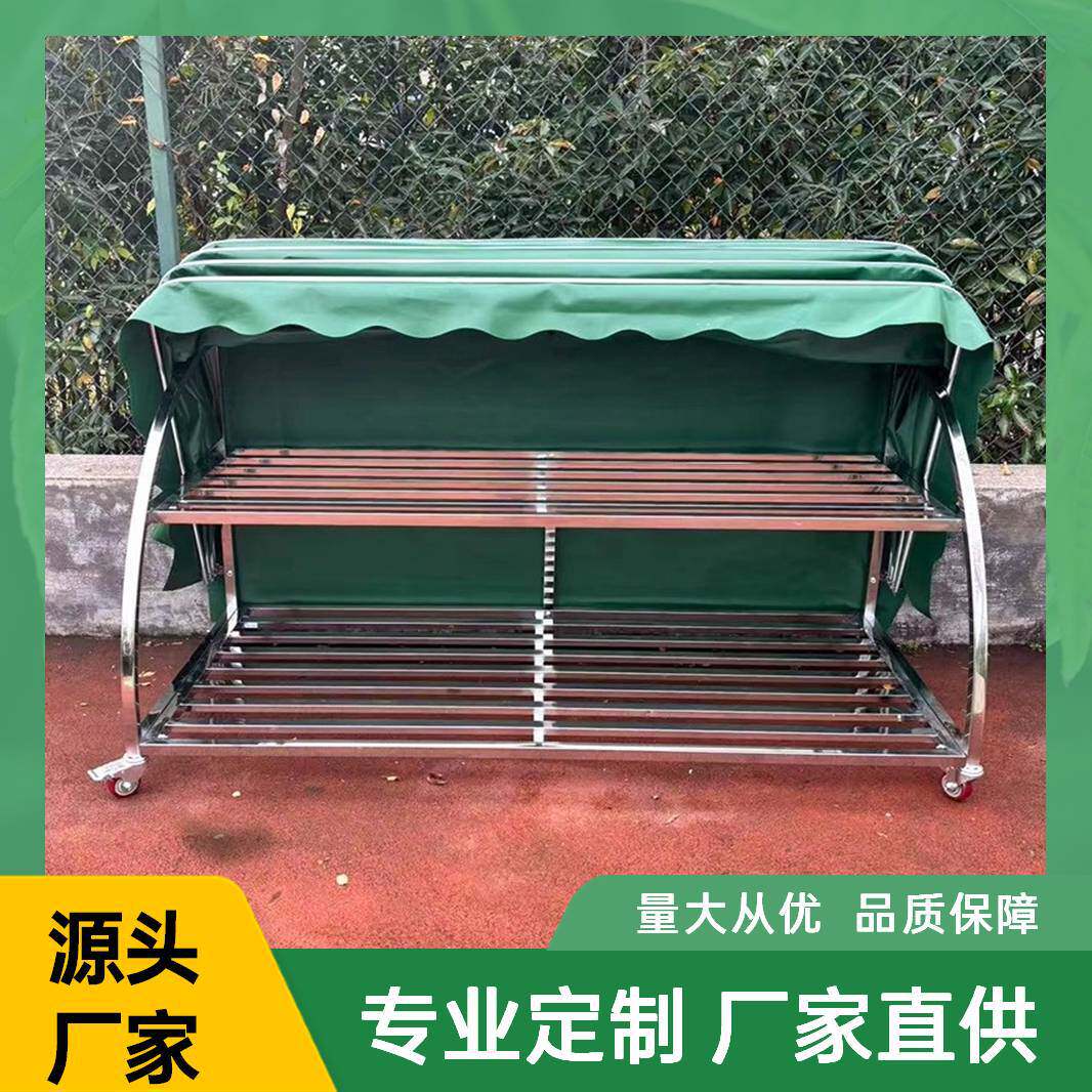 幼儿园户外器械收纳柜儿童防水玩具车子室外雨棚置物储物箱收纳架图片