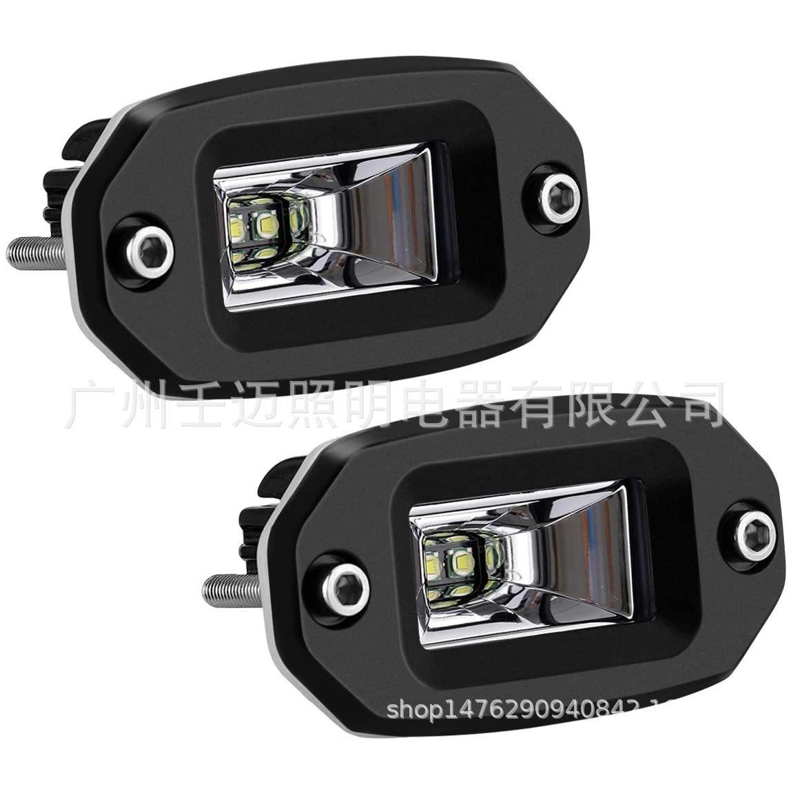 直销20W泛光LED工作灯越野车卡车嵌入式辅助灯倒车灯后杠灯