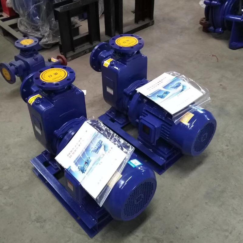 自吸离心泵高扬程80zw30自吸泵55KW抽污泥22KW大流量强自吸抽水泵