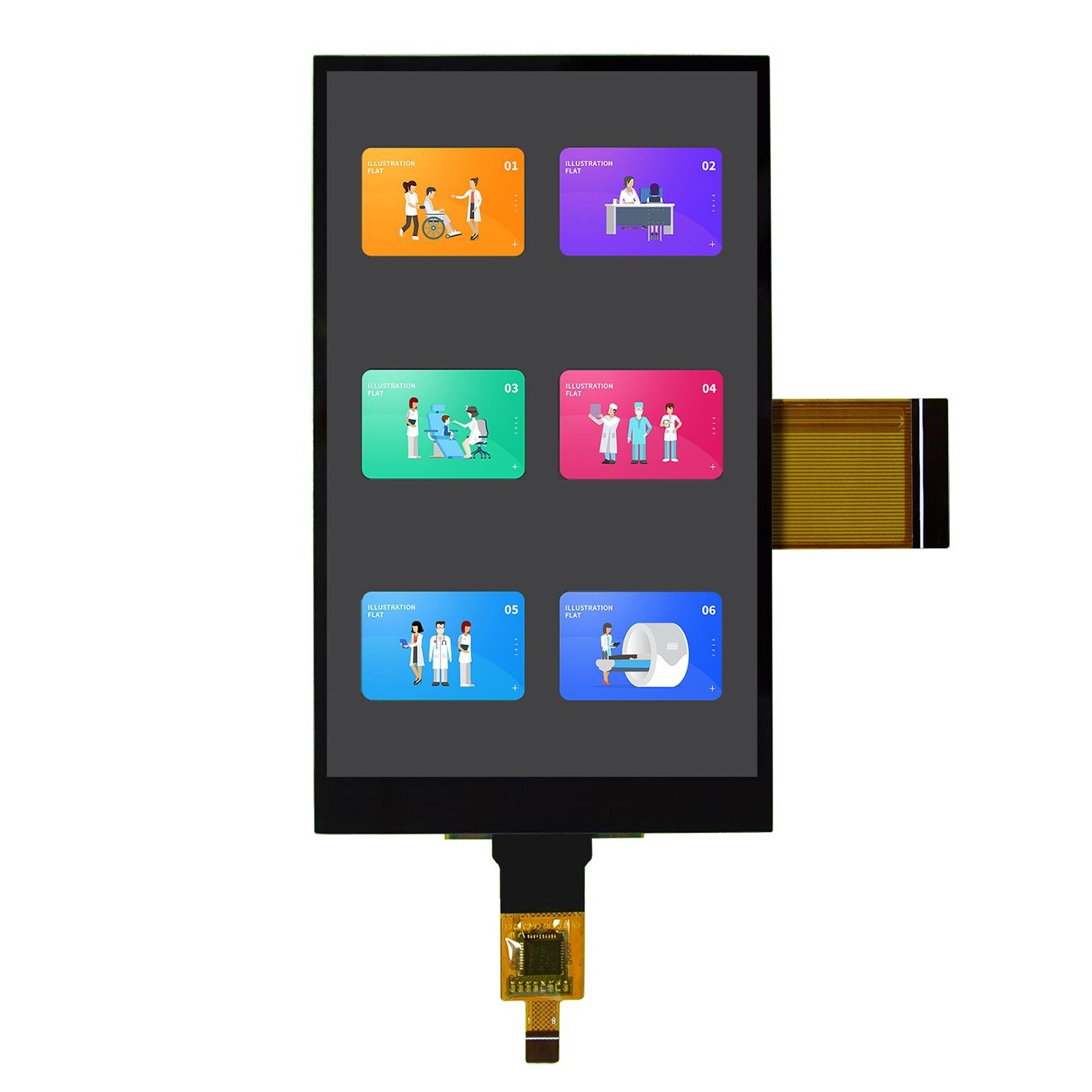 4.3寸480x800高清电容触摸屏RGB/MCU40PIN双接口NT35510+GT9147