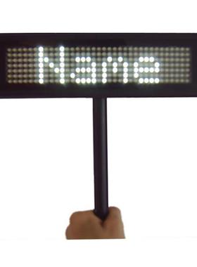 P3.66-12X56红色手持式横向滚动信息LED迷你信息接机牌显示屏