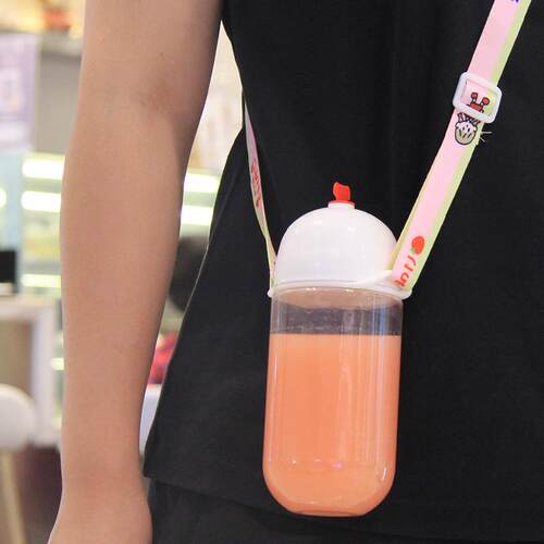 奶茶杯胶透明pe囊t塑料 饮料5AOJ0ML角巷奶鹿茶圆0形杯