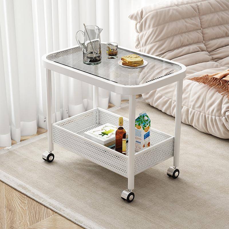 【折扣价】小茶几可移动现代简约带轮沙发边几卧室床头置物架阳台