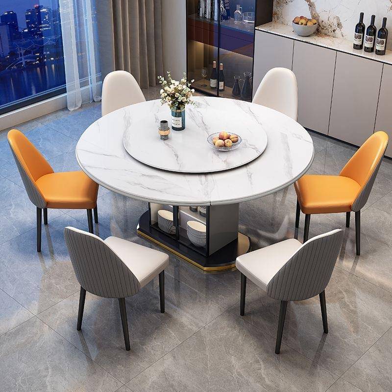 【折扣价】轻奢岩板餐桌椅组合现代简约家用小户型伸缩折叠实木方