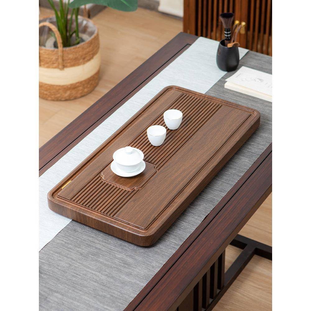 【折扣价】整块高端茶盘实木家用排水小型干泡茶台办公室茶海简易