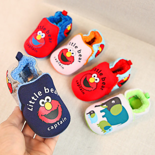 婴儿鞋子男宝宝鞋冬季棉鞋学步鞋加绒女两一岁半冬天软底居家秋冬