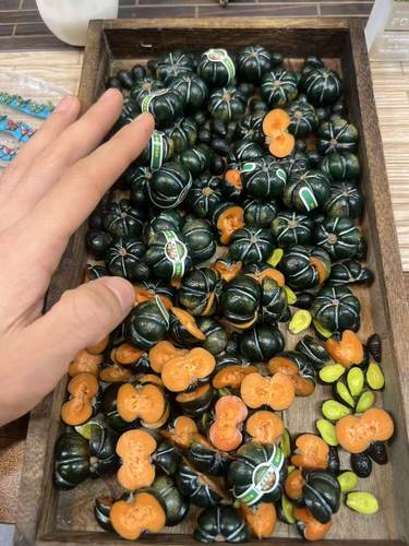 仿真粘土微缩贝贝南瓜水果蔬菜模型摆件娃娃屋装食玩收藏黏土