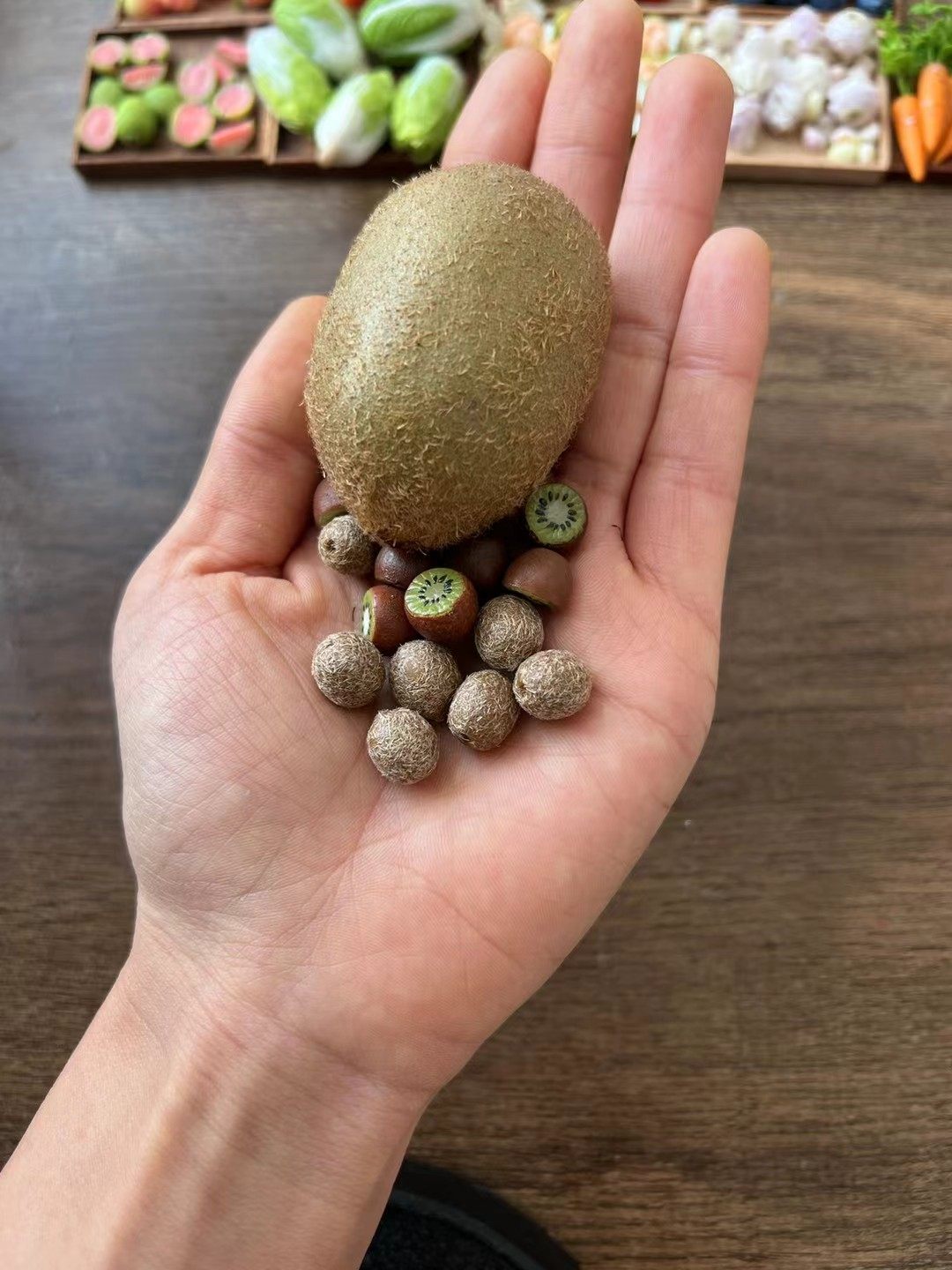 仿真微缩粘土奇异果猕猴桃水果蔬菜模型摆件娃娃屋装食玩收藏黏土,模玩/动漫/周边/娃圈三坑/桌游,BJD场景道具娃屋,淘宝优惠券,粉丝福利购,淘宝优惠卷