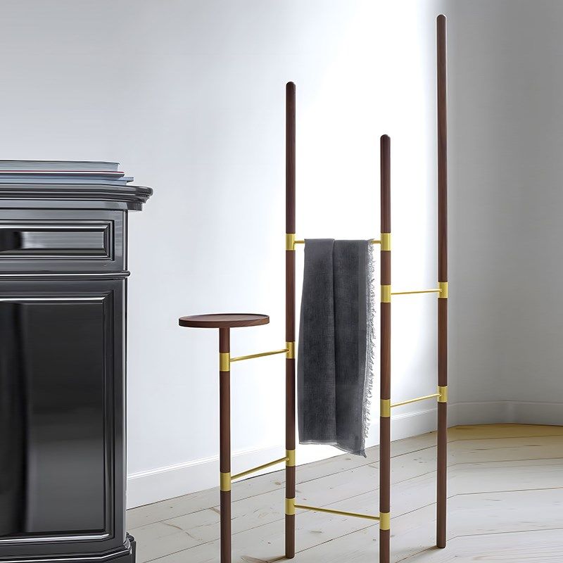 卫生间落地实木可折叠毛巾置物架家用浴室创意个性复古风浴巾架,家装主材,浴巾架/毛巾架,淘宝优惠券,粉丝福利购,淘宝优惠卷