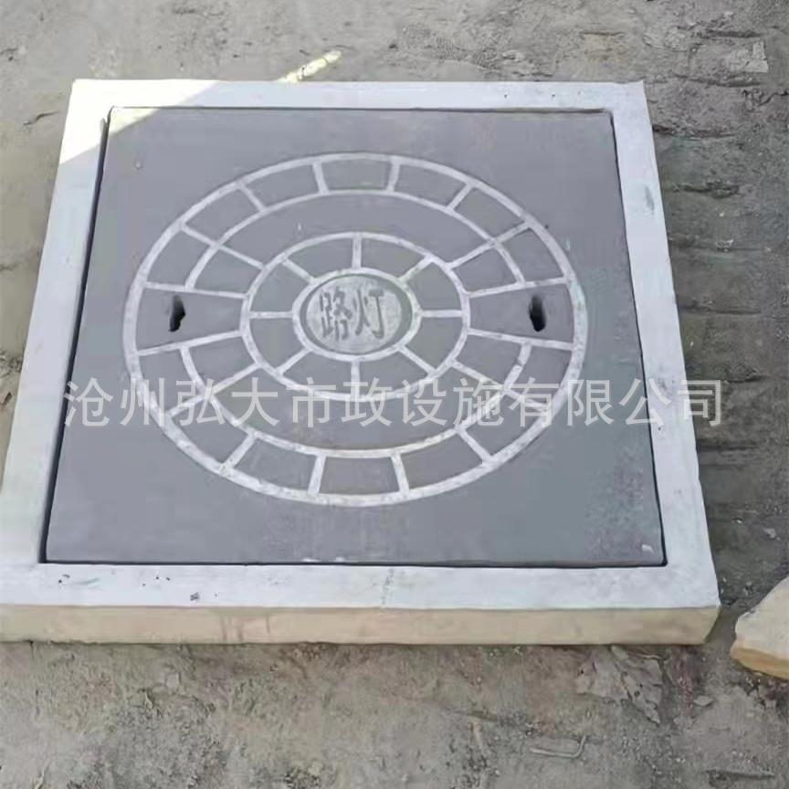 厂家供应钢纤维混凝土井盖钢筋混凝土检查井井盖水泥雨水篦子盖板